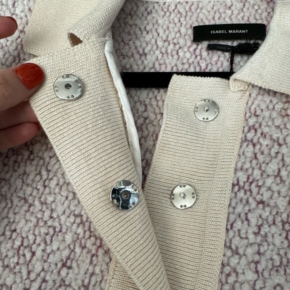 Isabel Marant- NWT Imelda Pink Boulce Tweed Polo Shirt Dress - Picture 5 of 11